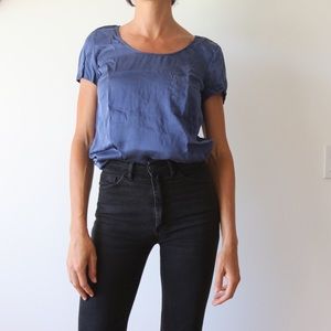 Silk blouse t shirt
